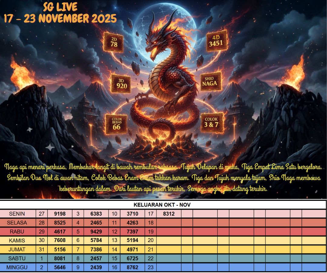 SG LIVE 17 - 23 NOVEMBER 2025